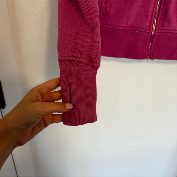 Lululemon Cuddle Up Full Zip Jacket Sparkly Pink Size 2 Women’s Side Pockets - Picture 12 of 14
